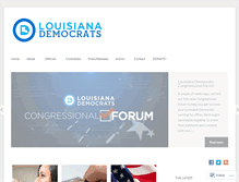 Tablet Screenshot of louisianademocrats.org